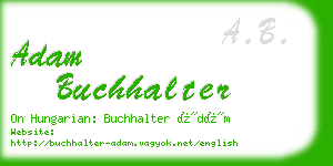adam buchhalter business card